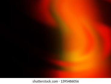 Dark Orange vector modern bokeh pattern. An elegant bright illustration with gradient. The template can be used for your brand book.