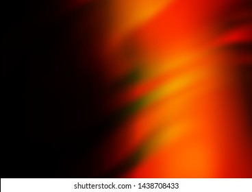Dark Orange vector modern bokeh pattern. Colorful abstract illustration with gradient. The elegant pattern for brand book.