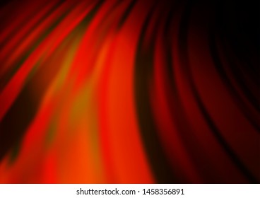Dark Orange vector modern bokeh pattern. Modern geometrical abstract illustration with gradient. The elegant pattern for brand book.