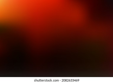 Dark Orange vector modern bokeh pattern. Creative illustration in halftone style with gradient. Template for cell phones.