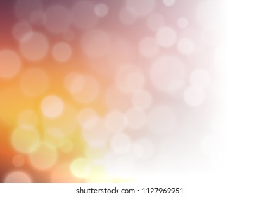 Dark Orange vector modern elegant background. A completely new color illustration in a bokeh style. The blurred design can be used for your web site.