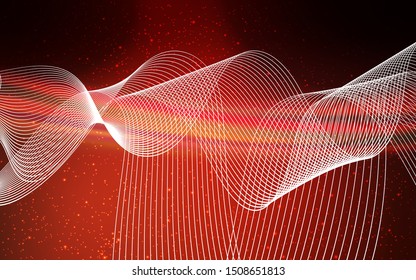 Dark Orange vector modern elegant backdrop. Creative illustration in halftone style with gradient. New style design for your brand book.