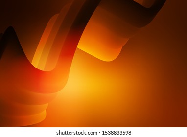 Dark Orange vector modern elegant background. Creative illustration in halftone style with gradient. Background for designs.