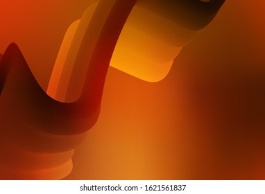 Dark Orange vector modern elegant background. Shining colored illustration in smart style. New style design for your brand book.