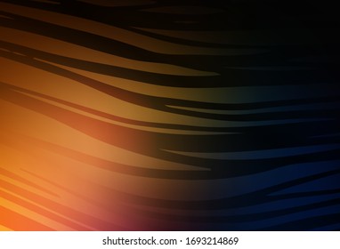 Dark Orange vector modern elegant background. Colorful abstract illustration with gradient. New design for your business.