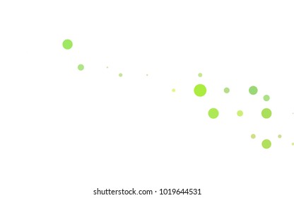 Dark Orange vector modern geometrical circle abstract background. Dotted texture template. Geometric pattern in halftone style with gradient. 