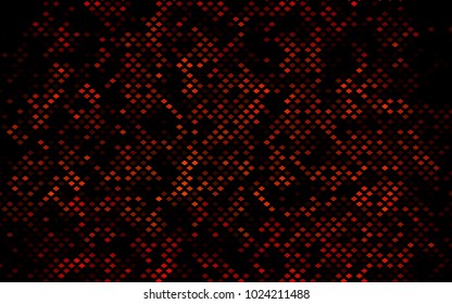 Dark Orange vector modern geometrical background. Abstract template. Geometric pattern in square style with gradient.