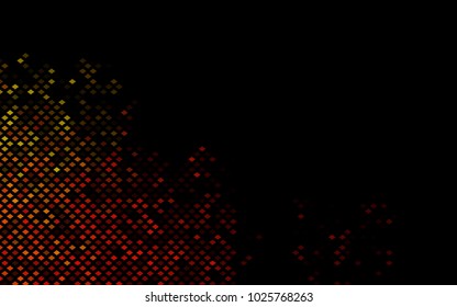 Dark Orange vector modern geometrical background. Abstract template. Geometric pattern in square style with gradient.