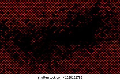 Dark Orange vector modern geometrical background. Abstract template. Geometric pattern in square style with gradient.