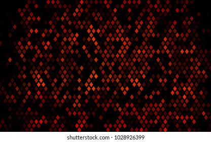 Dark Orange vector modern geometrical background. Abstract template. Geometric pattern in square style with gradient.