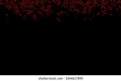 Dark Orange vector modern geometrical background. Abstract template. Geometric pattern in square style with gradient.