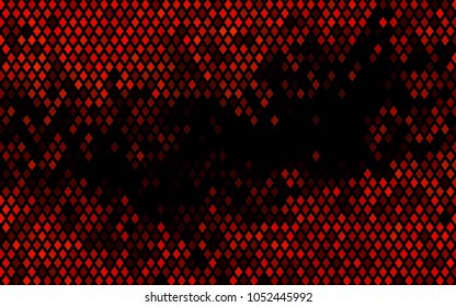 Dark Orange vector modern geometrical background. Abstract template. Geometric pattern in square style with gradient.