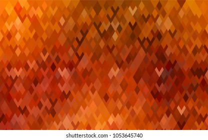 Dark Orange vector modern geometrical background. Abstract template. Geometric pattern in square style with gradient.