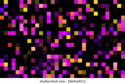 Dark Orange vector modern geometrical background. Abstract template. Geometric pattern in square style with gradient.