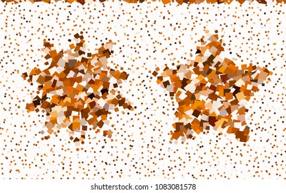 Dark Orange vector modern geometrical background. Abstract template. Geometric pattern in square style with gradient.