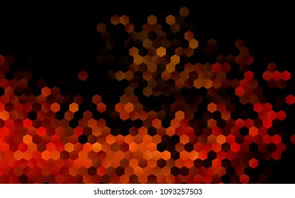 Dark Orange vector modern geometrical abstract background. Texture, brand-new background. Geometric background in Origami style with gradient. 