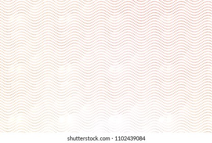Dark Orange vector modern geometrical circle abstract background. Dotted texture template. Geometric pattern in halftone style with gradient. 