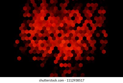 Dark Orange vector modern geometrical abstract background. Texture, brand-new background. Geometric background in Origami style with gradient. 
