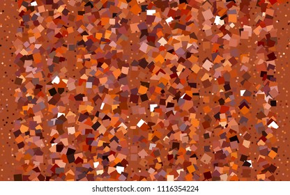 Dark Orange vector modern geometrical background. Abstract template. Geometric pattern in square style with gradient.
