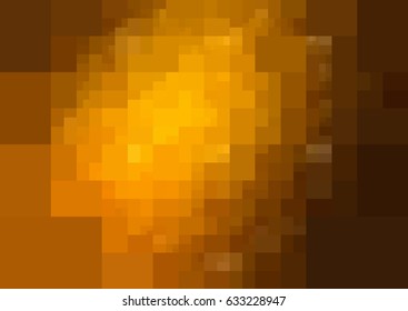 Dark Orange vector modern geometrical abstract background. Texture template. Geometric pattern in Origami style with gradient. 