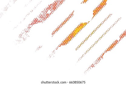 Dark Orange vector modern geometrical abstract background. Texture, brand-new background. Geometric background in Origami style with gradient. 
