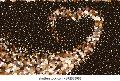 Dark Orange vector modern geometrical background. Abstract template. Geometric pattern in square style with gradient.