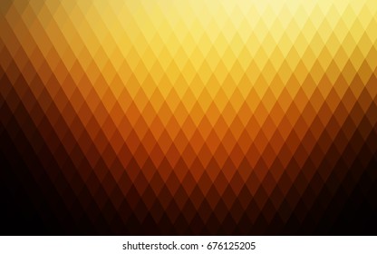 Dark Orange vector modern geometrical background. Abstract template. Geometric pattern in square style with gradient.
