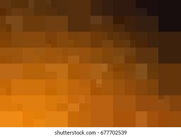 Dark Orange vector modern geometrical abstract background. Texture template. Geometric pattern in Origami style with gradient. 