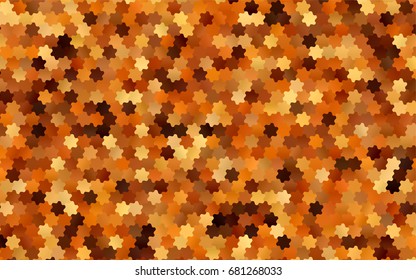 Dark Orange vector modern geometrical abstract background. Texture, brand-new background. Geometric background in Origami style with gradient. 