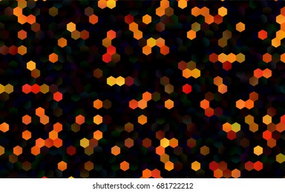 Dark Orange vector modern geometrical abstract background. Texture, brand-new background. Geometric background in Origami style with gradient. 