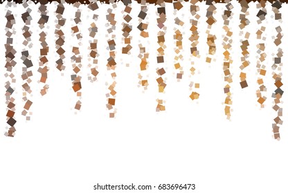 Dark Orange vector modern geometrical background. Abstract template. Geometric pattern in square style with gradient.