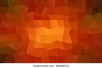 Dark Orange vector modern geometrical background. Abstract template. Geometric pattern in square style with gradient.