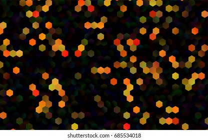Dark Orange vector modern geometrical abstract background. Texture, brand-new background. Geometric background in Origami style with gradient. 