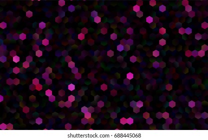 Dark Orange vector modern geometrical abstract background. Texture, brand-new background. Geometric background in Origami style with gradient. 
