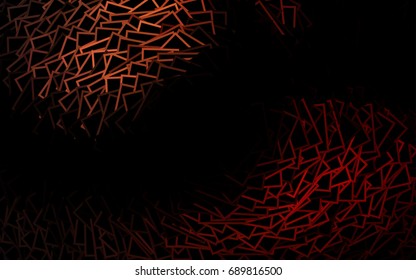 Dark Orange vector modern geometrical background. Abstract template. Geometric pattern in square style with gradient.