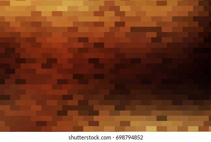 Dark Orange vector modern geometrical background. Abstract template. Geometric pattern in square style with gradient.