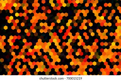 Dark Orange vector modern geometrical abstract background. Texture, brand-new background. Geometric background in Origami style with gradient. 
