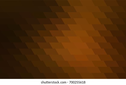 Dark Orange vector modern geometrical background. Abstract template. Geometric pattern in square style with gradient.