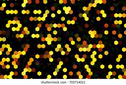 Dark Orange vector modern geometrical abstract background. Texture, brand-new background. Geometric background in Origami style with gradient. 