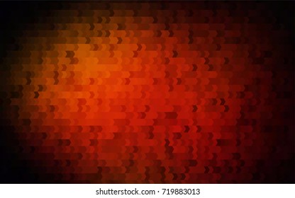 Dark Orange vector modern geometrical background. Abstract template. Geometric pattern in square style with gradient.
