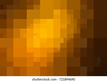 Dark Orange vector modern geometrical abstract background. Texture template. Geometric pattern in Origami style with gradient. 