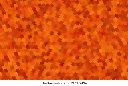 Dark Orange vector modern geometrical abstract background. Texture, brand-new background. Geometric background in Origami style with gradient. 