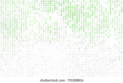 Dark Orange vector modern geometrical circle abstract background. Dotted texture template. Geometric pattern in halftone style with gradient. 
