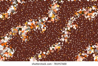 Dark Orange vector modern geometrical background. Abstract template. Geometric pattern in square style with gradient.