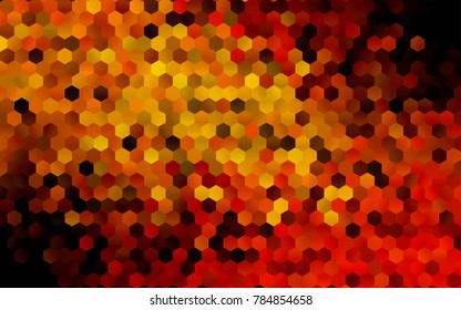 Dark Orange vector modern geometrical abstract background. Texture, brand-new background. Geometric background in Origami style with gradient. 