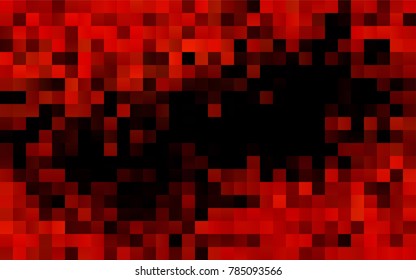 Dark Orange vector modern geometrical background. Abstract template. Geometric pattern in square style with gradient.