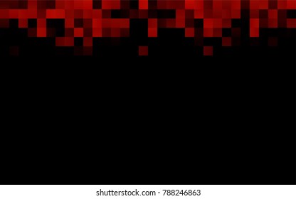 Dark Orange vector modern geometrical background. Abstract template. Geometric pattern in square style with gradient.