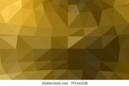 Dark Orange vector modern geometrical abstract background. Texture, new background. Geometric background in Origami style with gradient. 