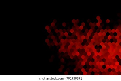 Dark Orange vector modern geometrical abstract background. Texture, brand-new background. Geometric background in Origami style with gradient. 