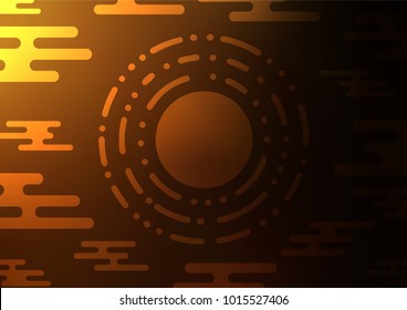 Dark Orange vector natural abstract texture. Creative illustration in blurred style with doodles and Zen tangles. A completely new design for your business.